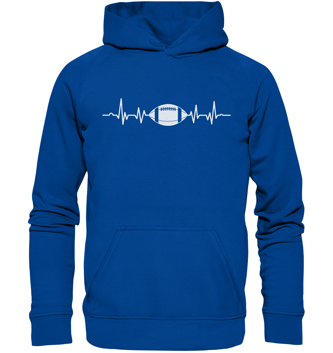Football Heartbeat - Basic Unisex Hoodie