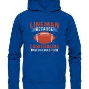 Lineman Quarterback Heroes - Basic Unisex Hoodie