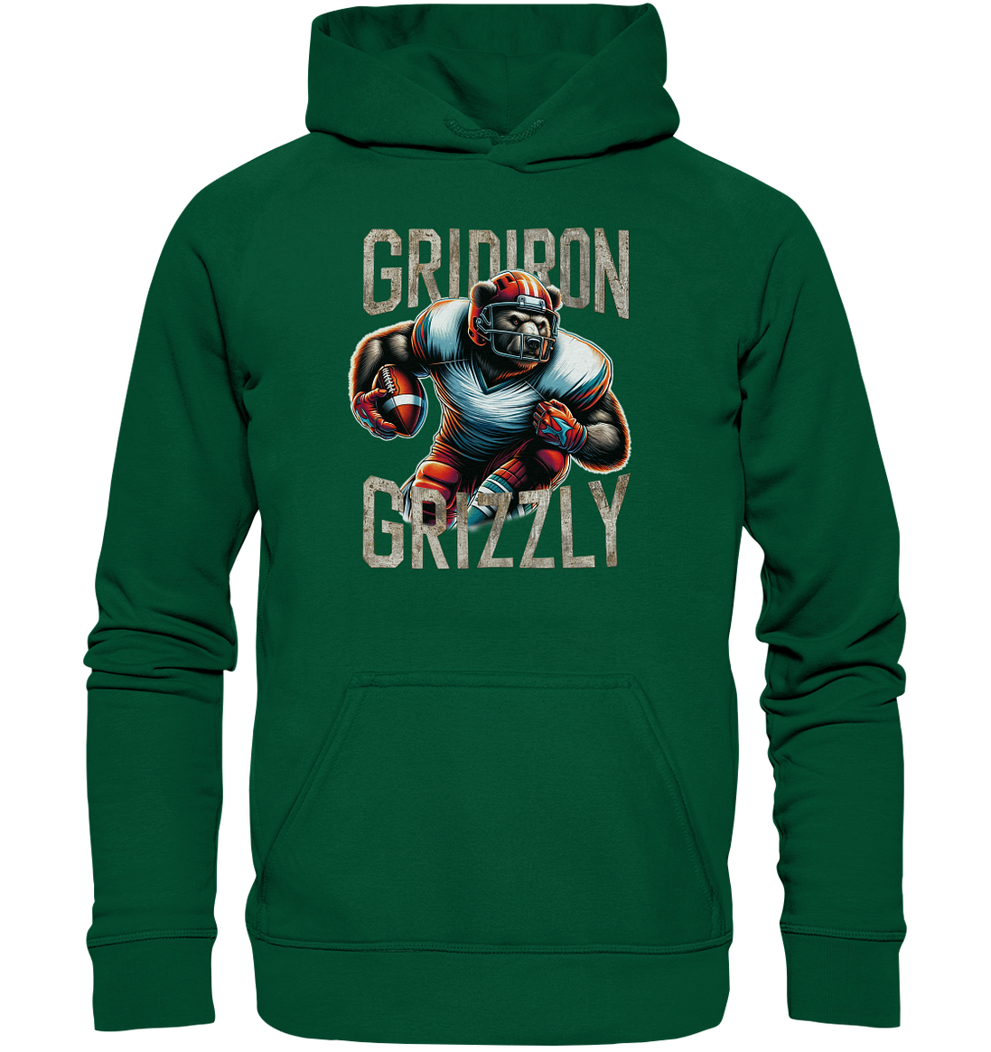 Gridiron Grizzly - Basic Unisex Hoodie