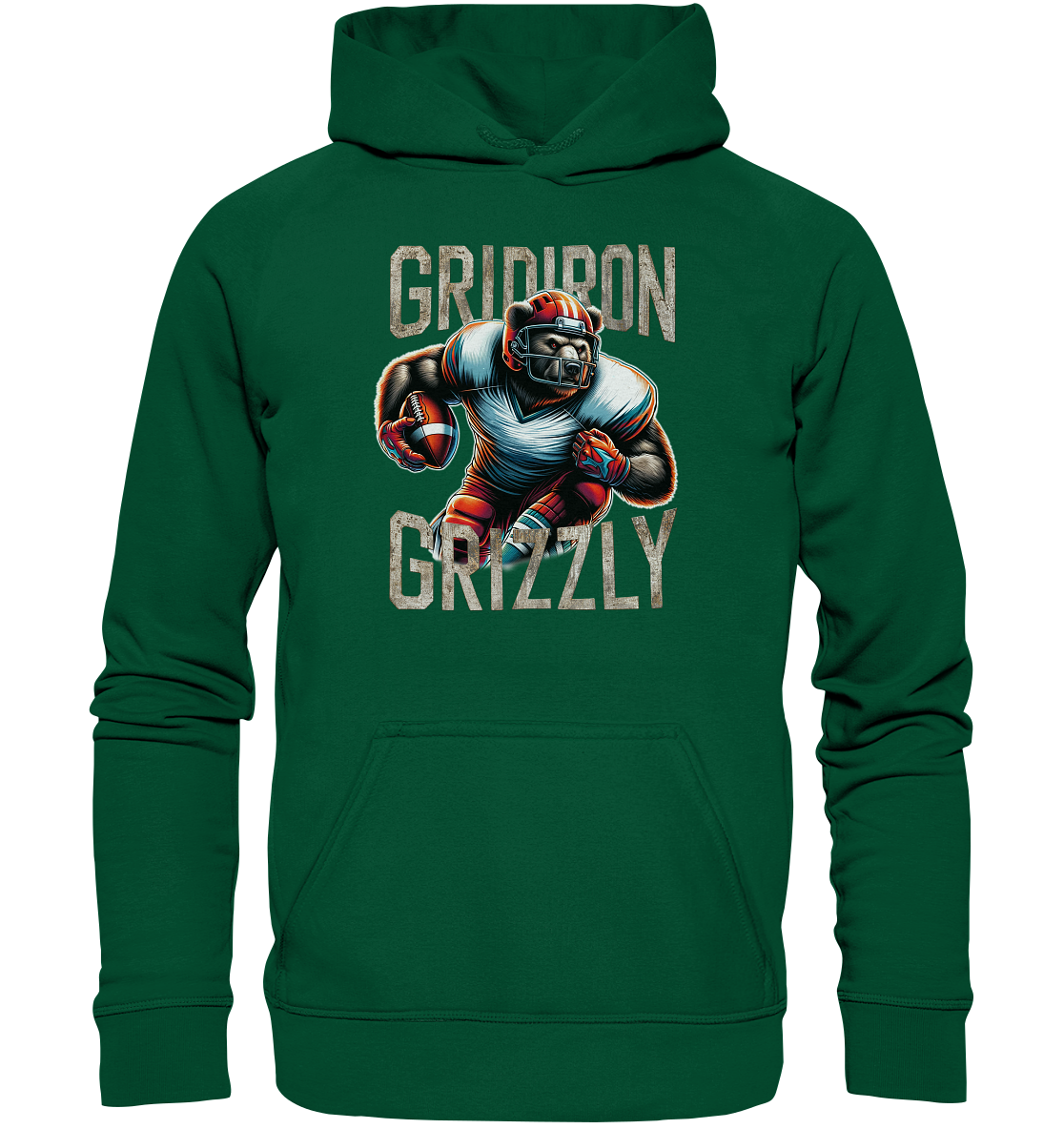 Gridiron Grizzly - Basic Unisex Hoodie
