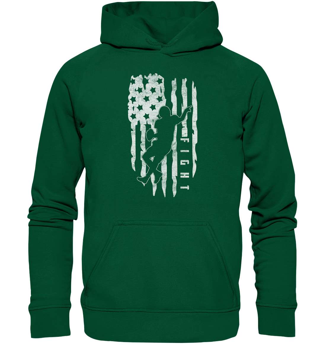 USA Flag Fight - Basic Unisex Hoodie