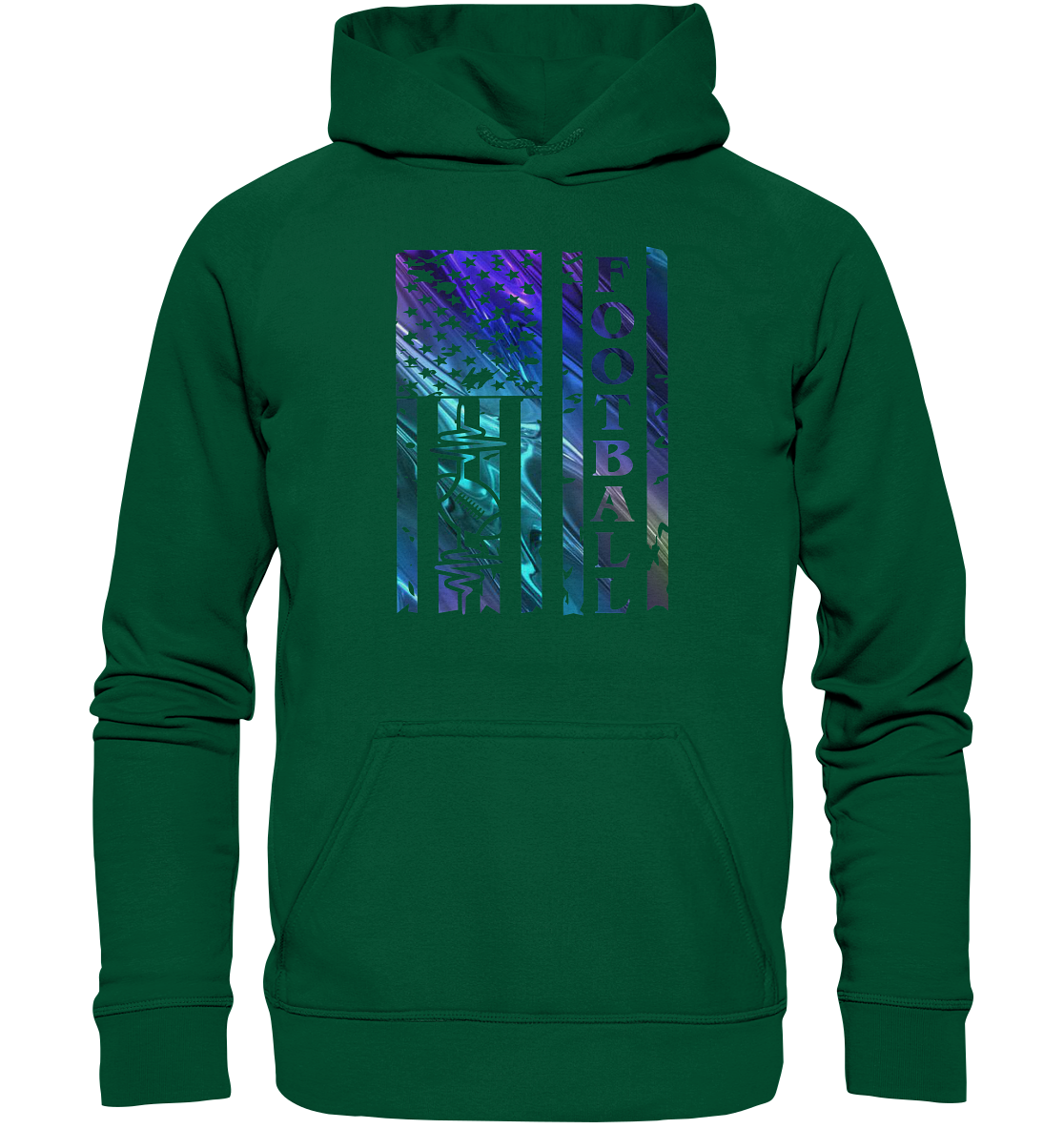 USA Football Flag - Basic Unisex Hoodie