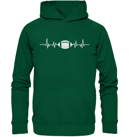 Football Heartbeat - Basic Unisex Hoodie