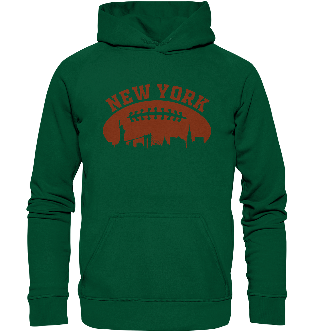 New York Football Silhoutte  - Basic Unisex Hoodie