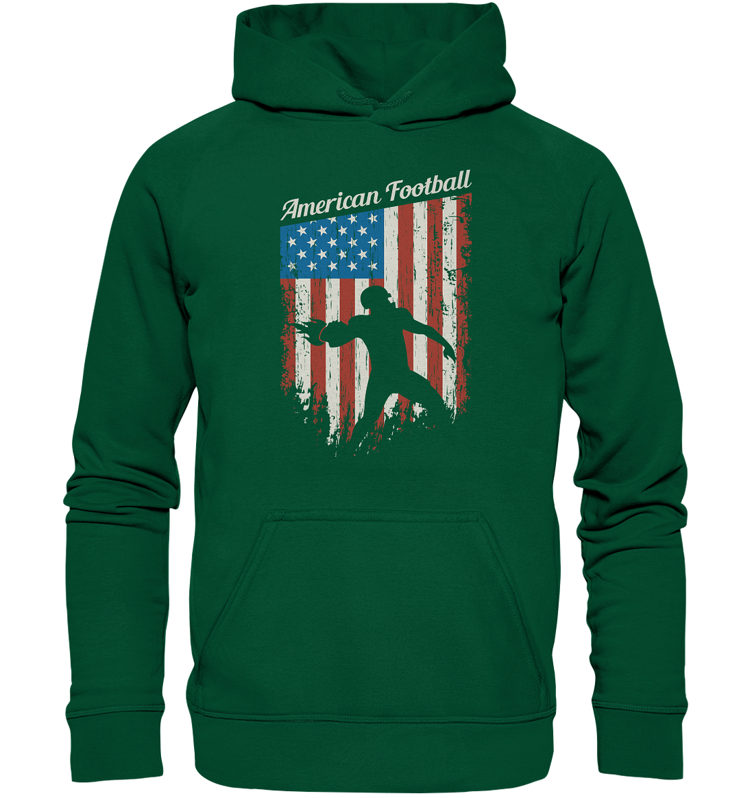 American Football Banner - Basic Unisex Hoodie