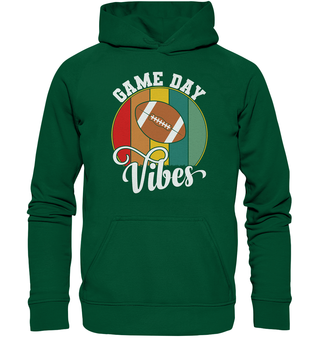 Game Day Vibes White - Basic Unisex Hoodie