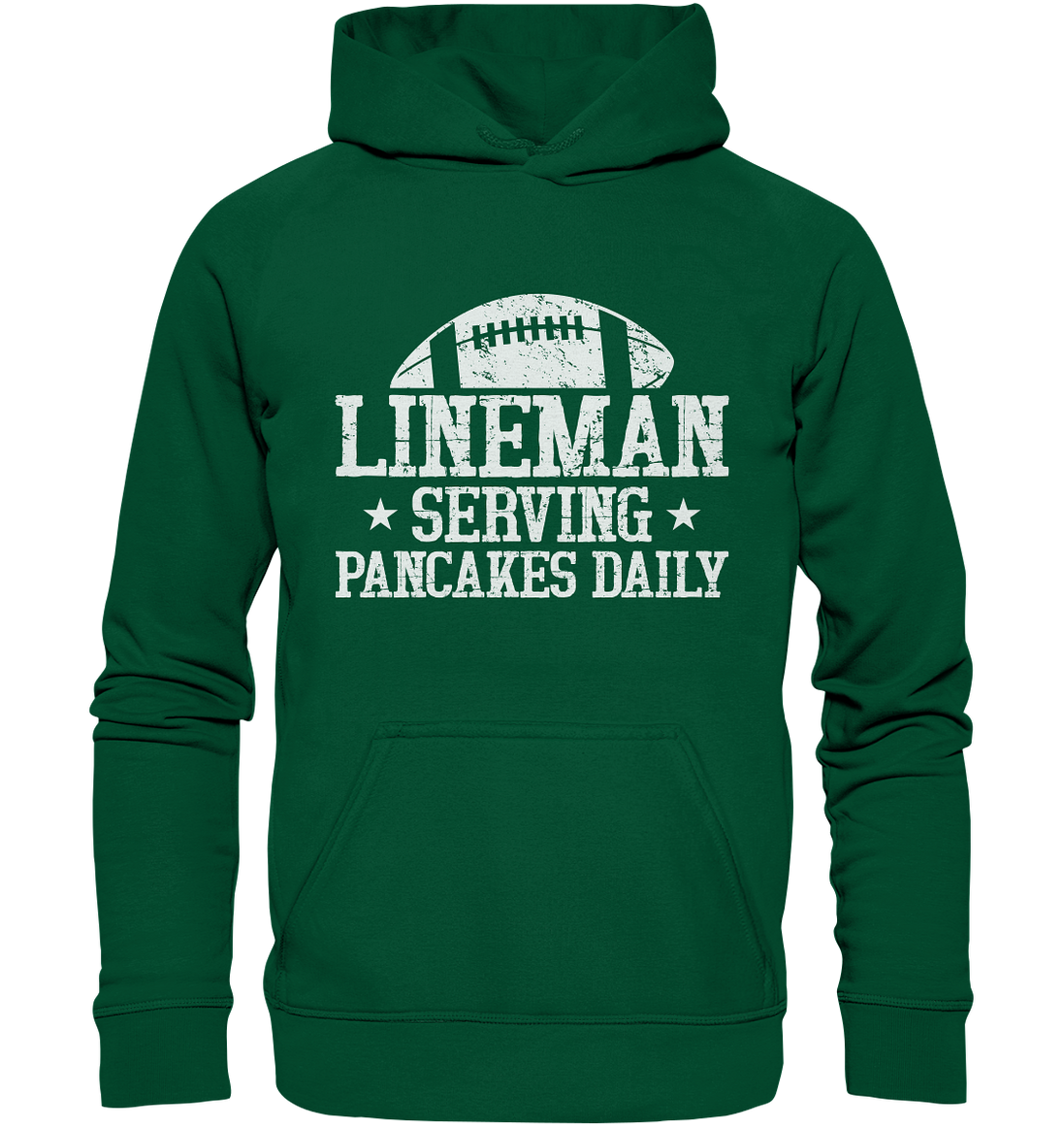 Lineman Serving Pancakes - Basic Unisex Hoodie