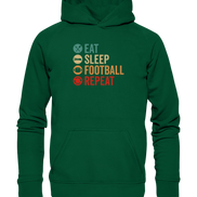 Eat Sleep Football Repeat - Basic Unisex Hoodie