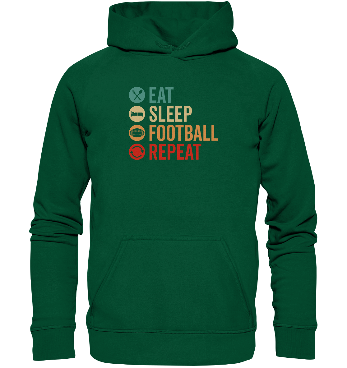 Eat Sleep Football Repeat - Basic Unisex Hoodie