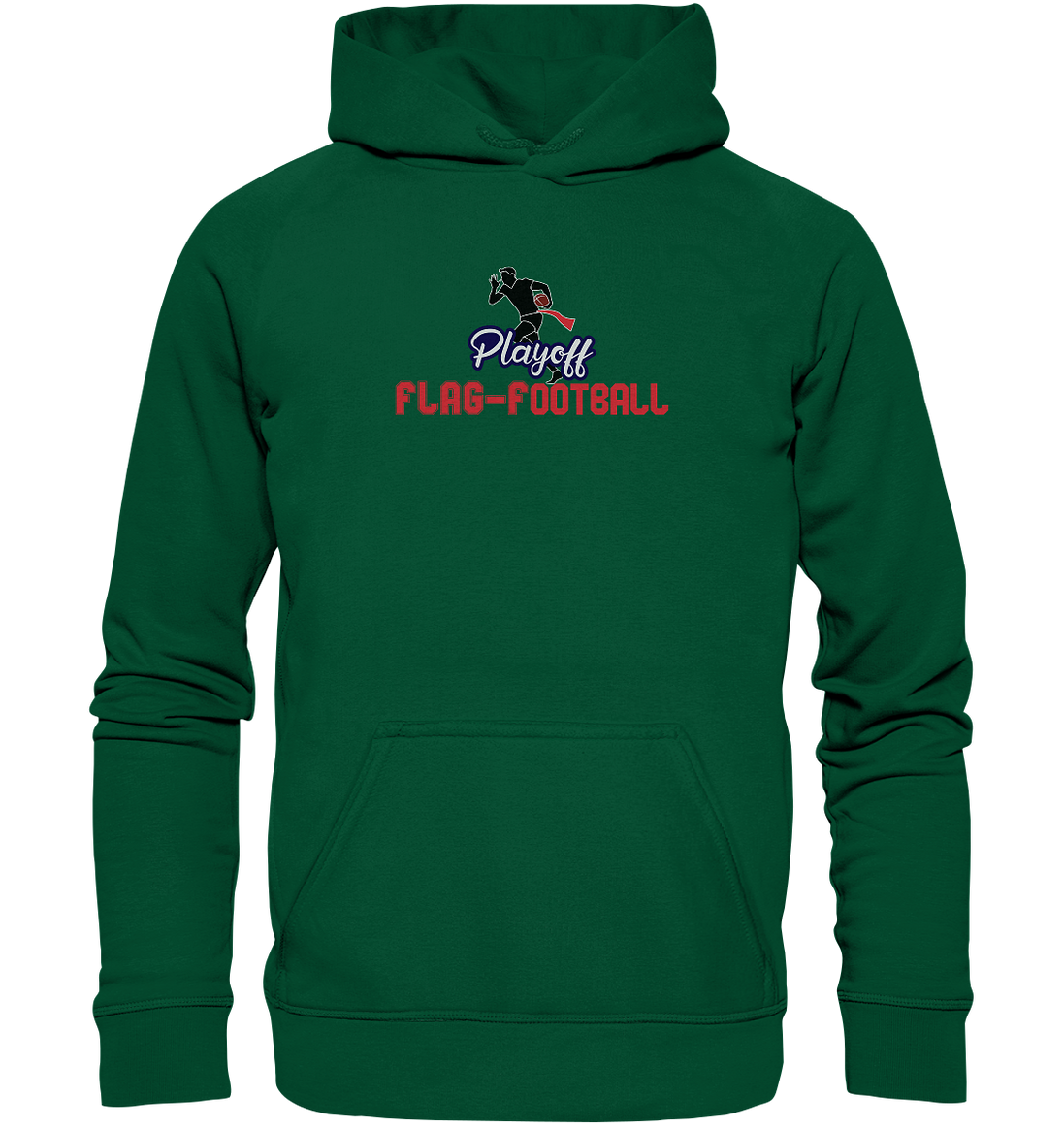 Playoff Flag Football  Men red - Basic Unisex Hoodie