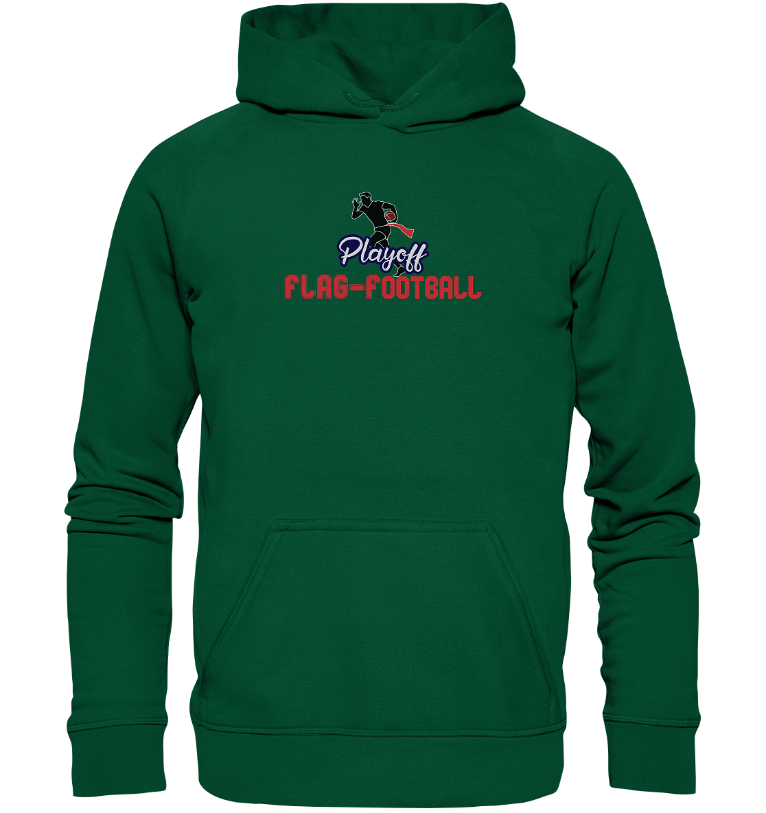 Playoff Flag Football  Men red - Basic Unisex Hoodie