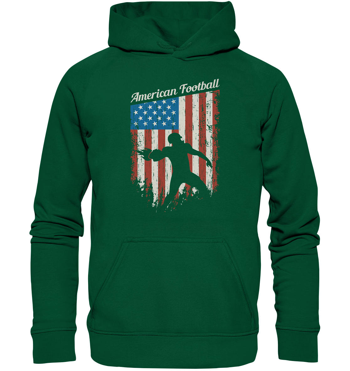 American Football Banner - Basic Unisex Hoodie