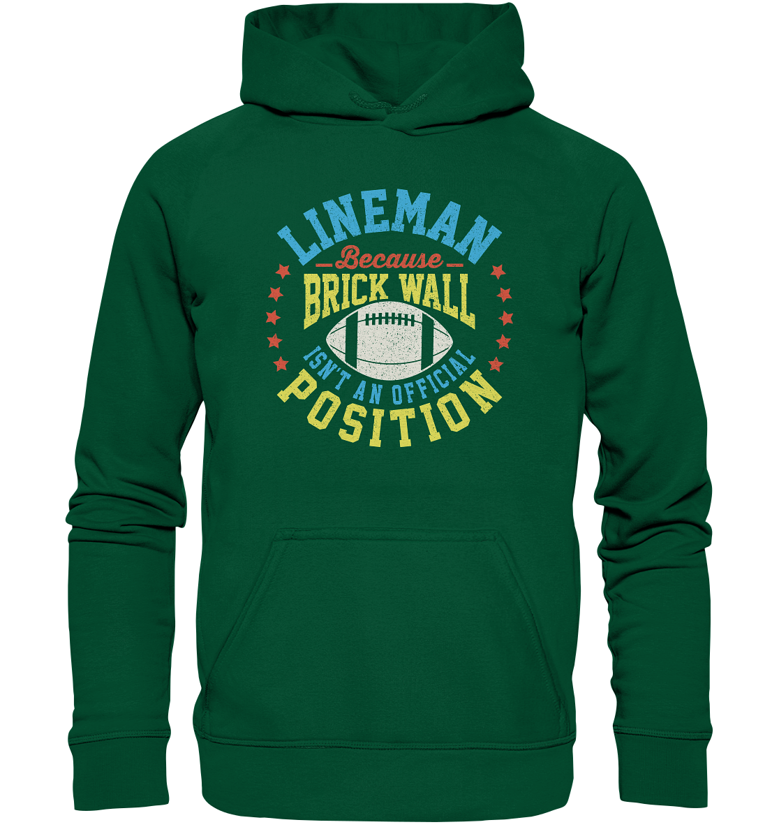 Lineman Brick Wall - Basic Unisex Hoodie