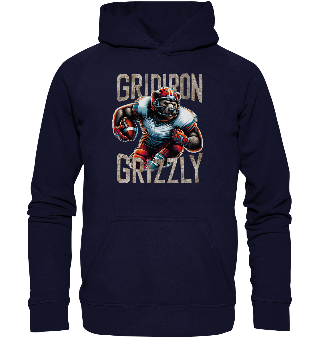 Gridiron Grizzly - Basic Unisex Hoodie