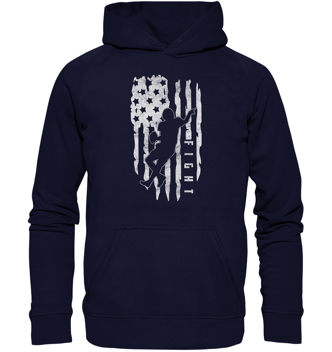 USA Flag Fight - Basic Unisex Hoodie