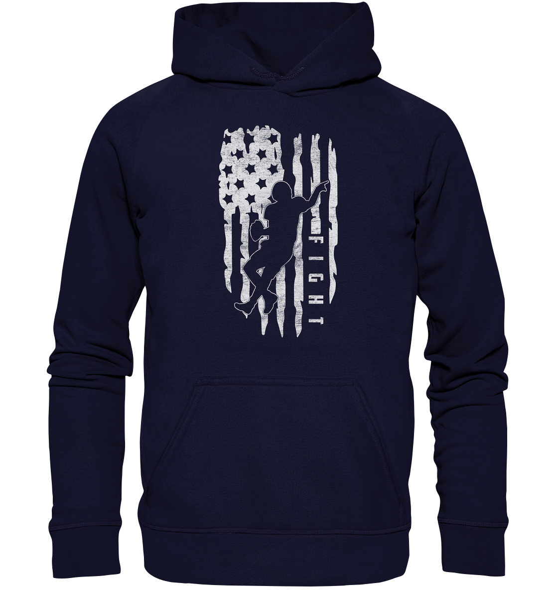 USA Flag Fight - Basic Unisex Hoodie