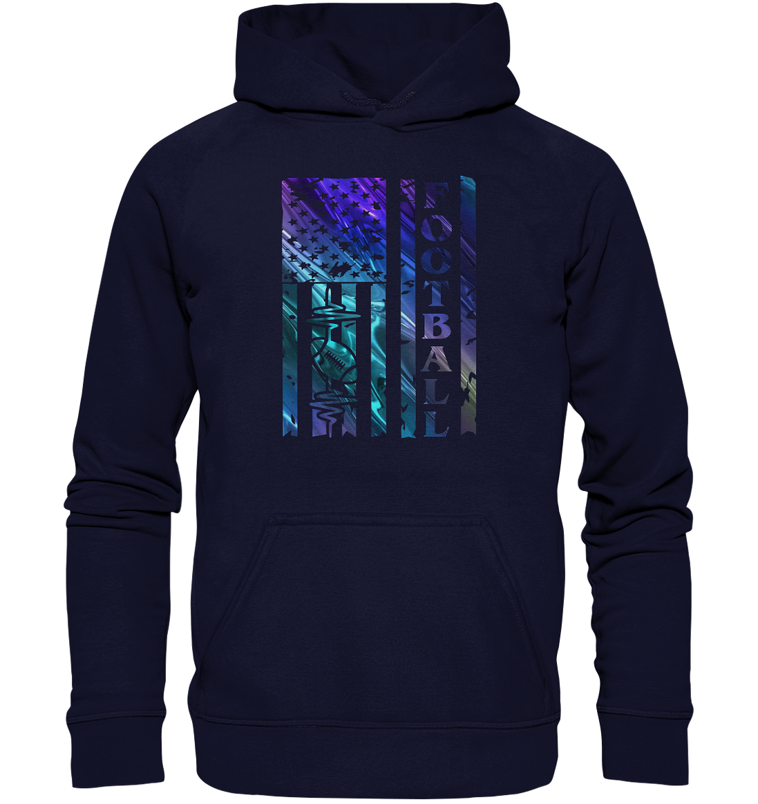 USA Football Flag - Basic Unisex Hoodie