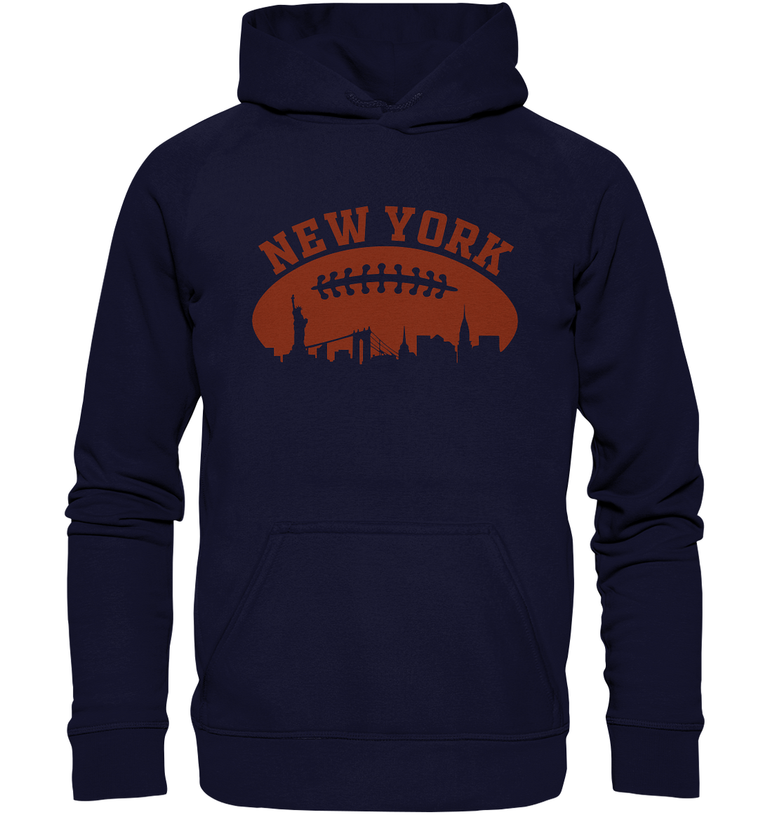 New York Football Silhoutte  - Basic Unisex Hoodie