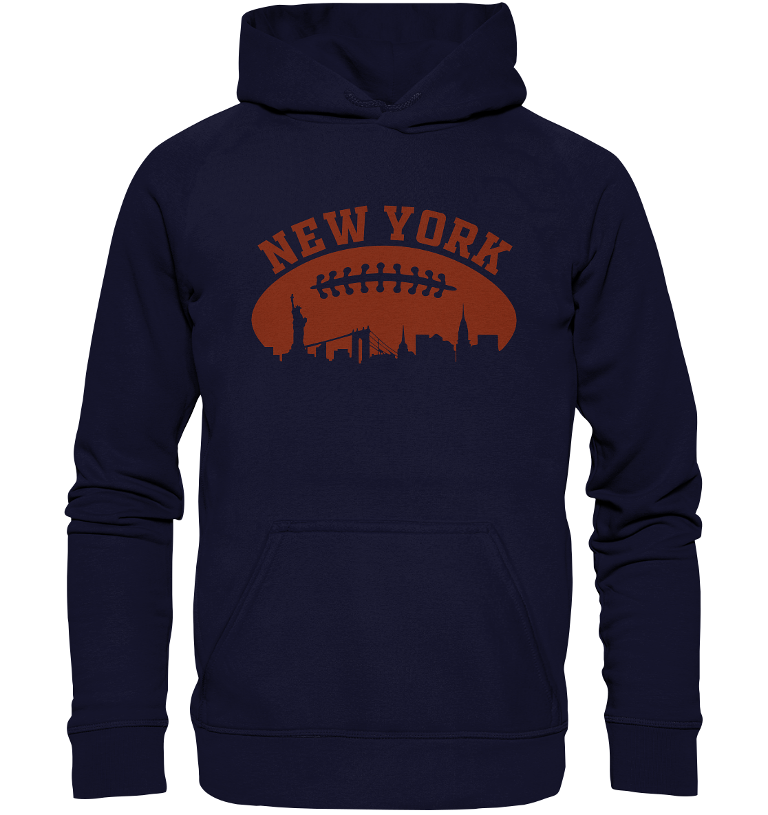 New York Football Silhoutte  - Basic Unisex Hoodie