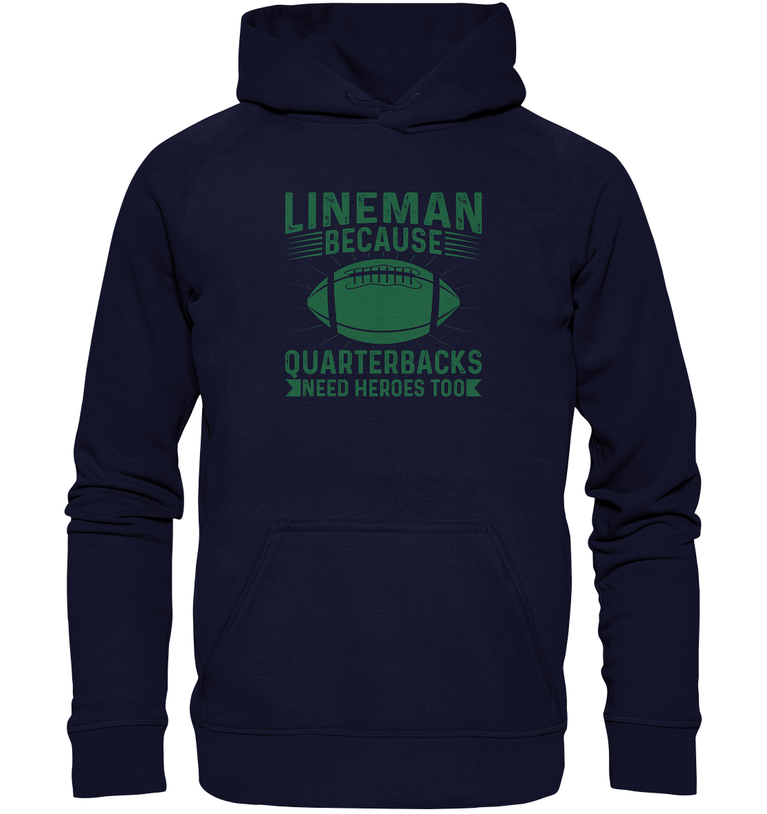Lineman Heroes Green - Basic Unisex Hoodie