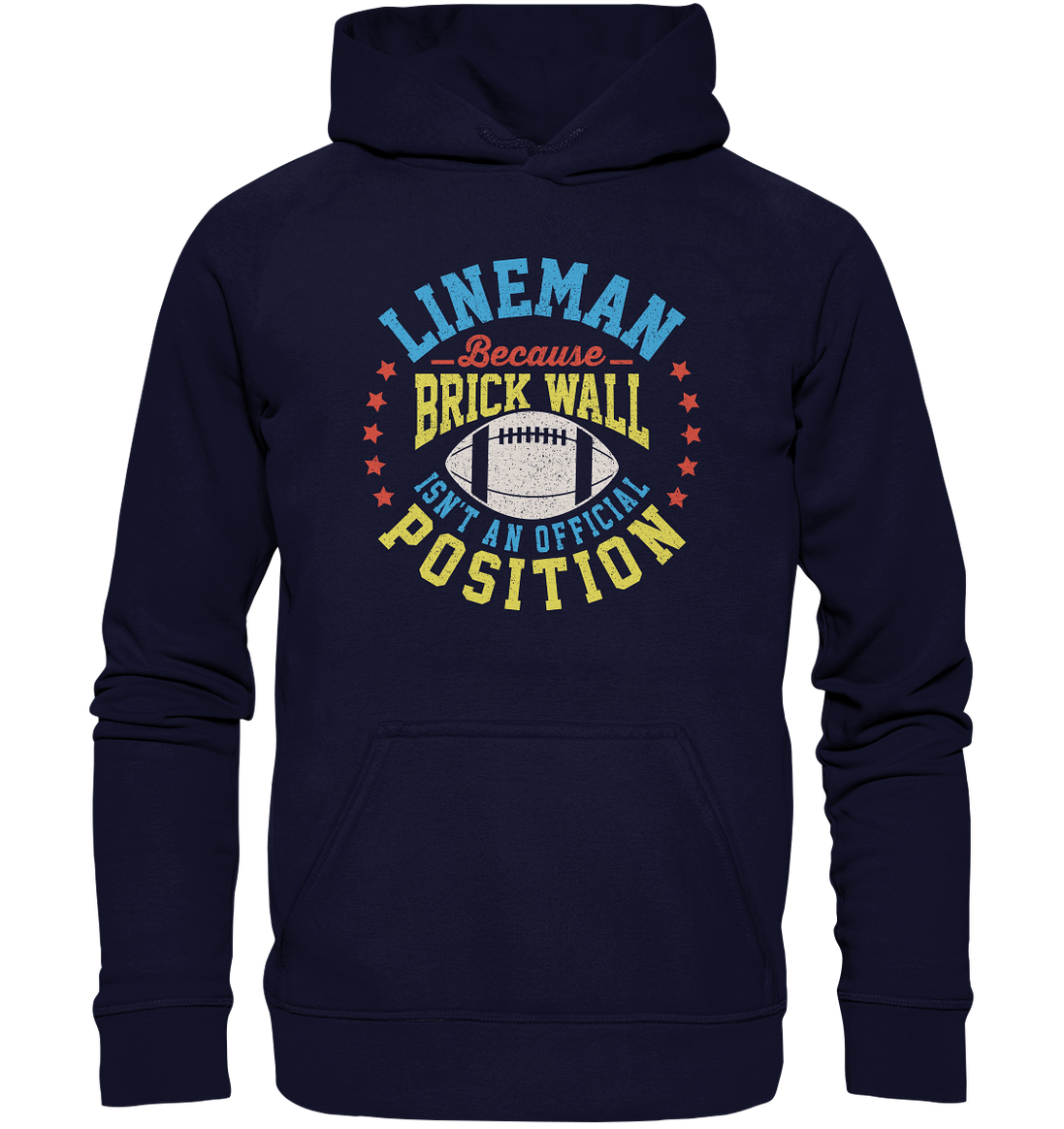 Lineman Brick Wall - Basic Unisex Hoodie