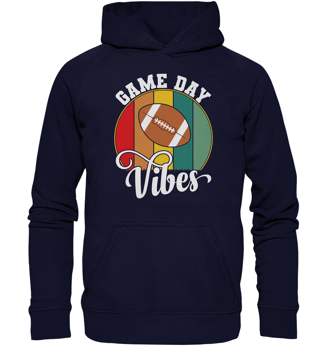 Game Day Vibes White - Basic Unisex Hoodie