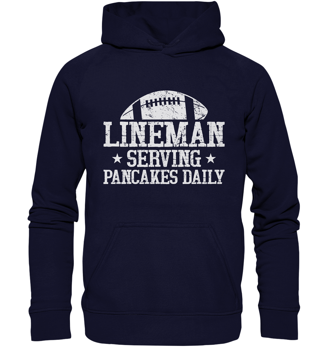 Lineman Serving Pancakes - Basic Unisex Hoodie