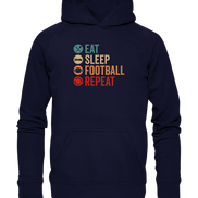 Eat Sleep Football Repeat - Basic Unisex Hoodie