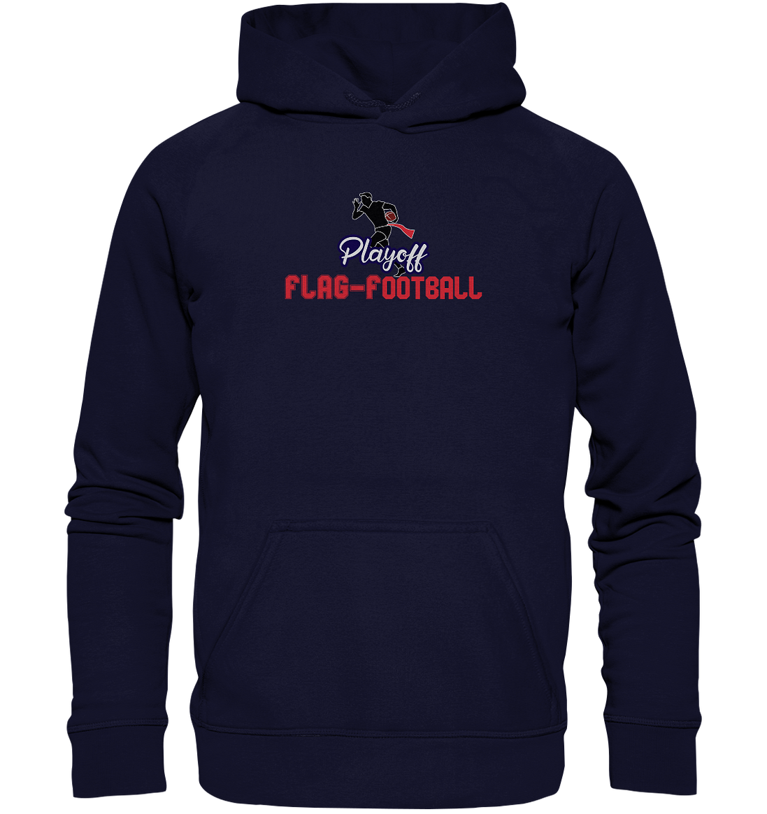 Playoff Flag Football  Men red - Basic Unisex Hoodie