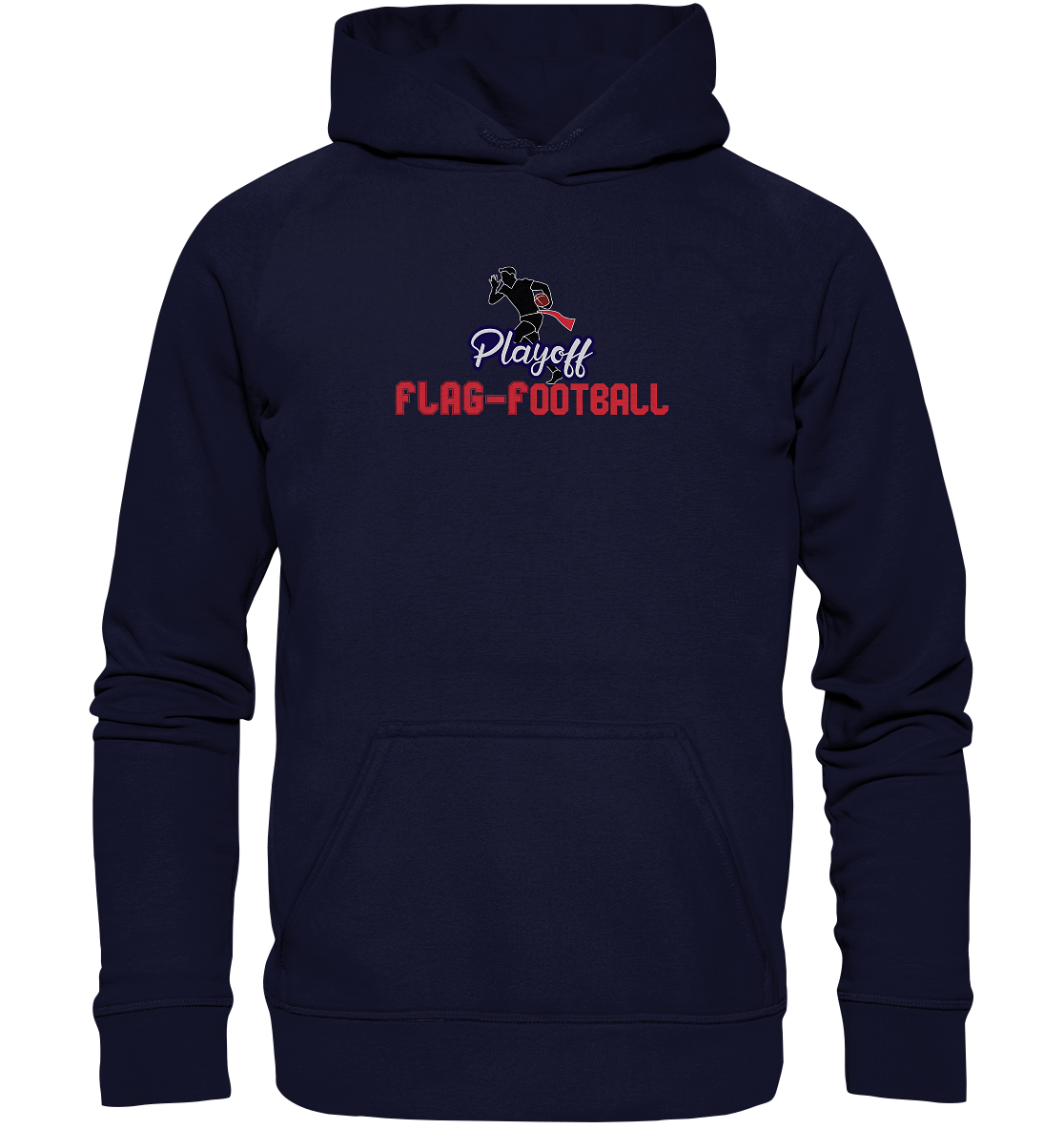 Playoff Flag Football  Men red - Basic Unisex Hoodie