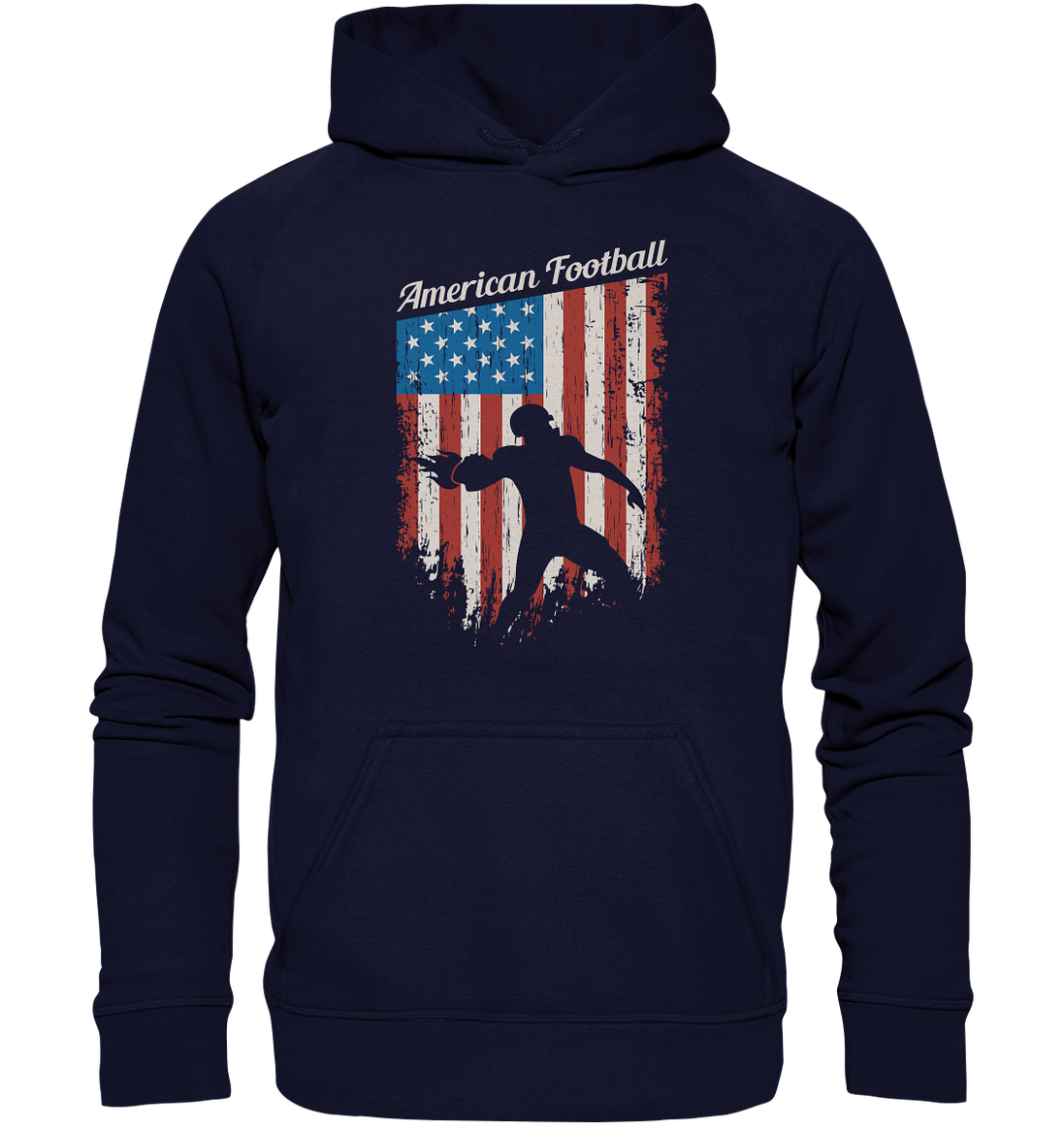 American Football Banner - Basic Unisex Hoodie