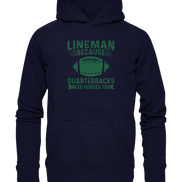 Lineman Heroes Green - Basic Unisex Hoodie