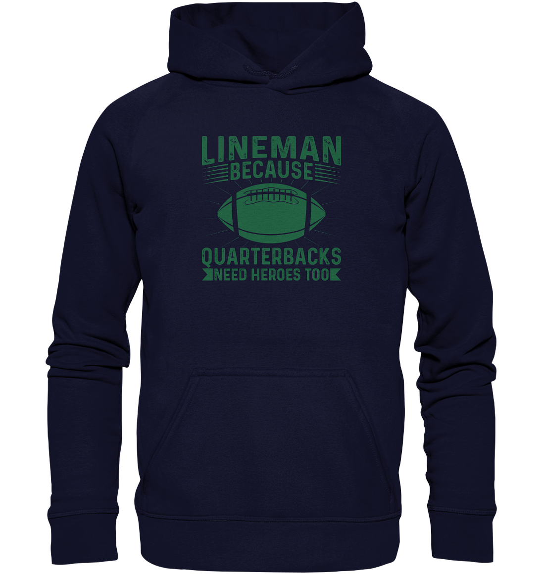 Lineman Heroes Green - Basic Unisex Hoodie