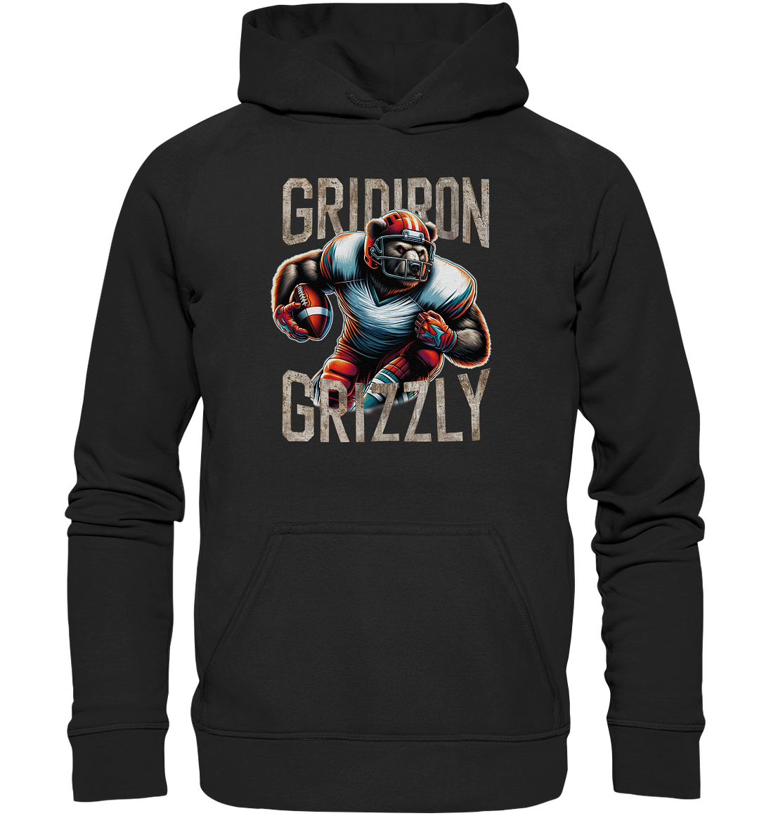 Gridiron Grizzly - Basic Unisex Hoodie