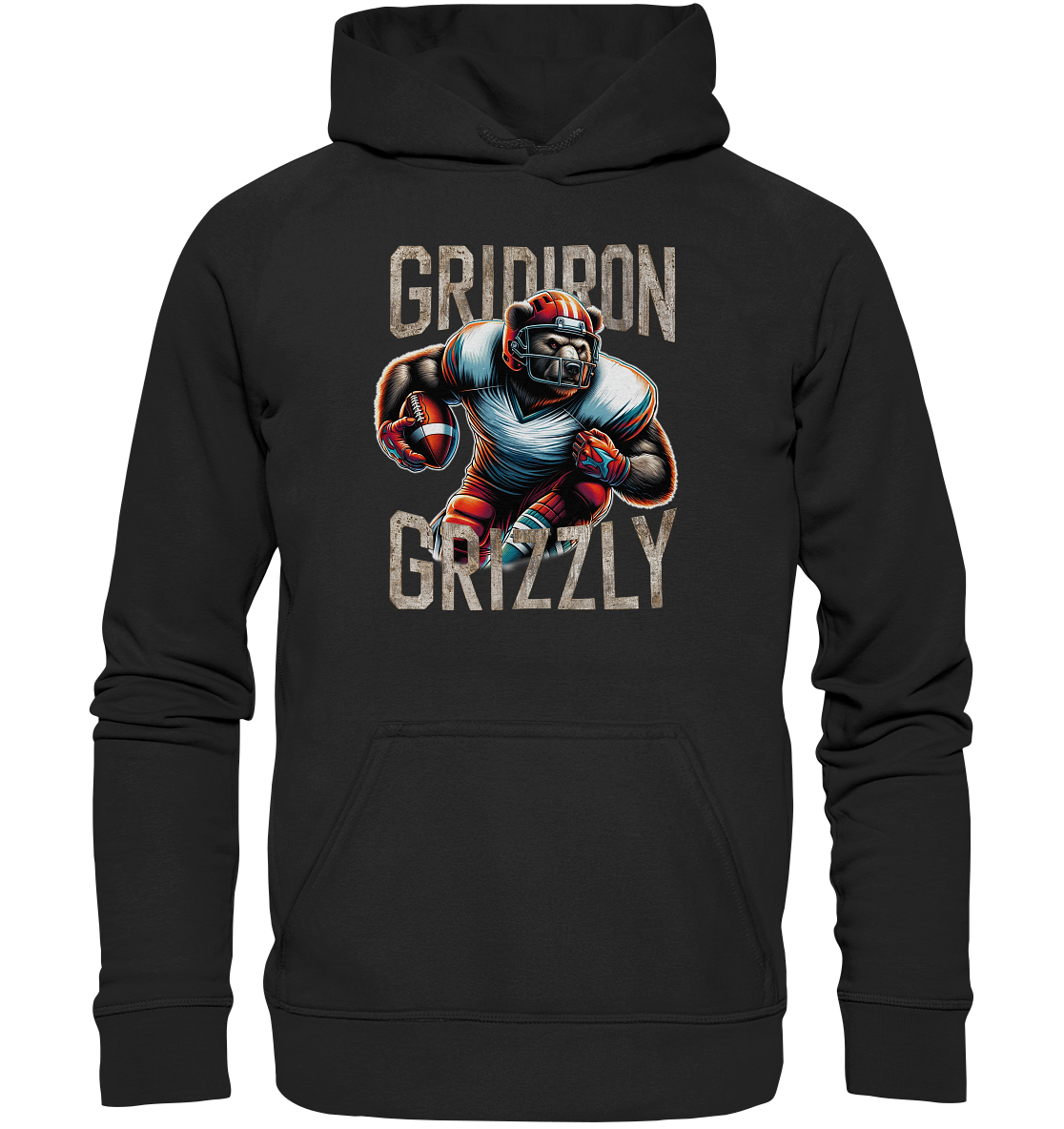 Gridiron Grizzly - Basic Unisex Hoodie
