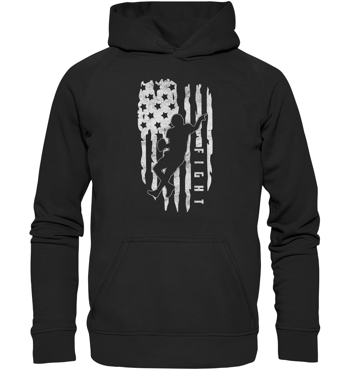 USA Flag Fight - Basic Unisex Hoodie