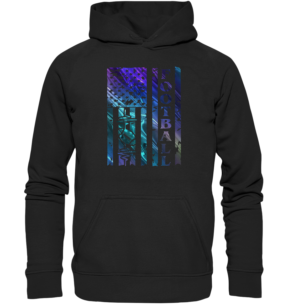 USA Football Flag - Basic Unisex Hoodie