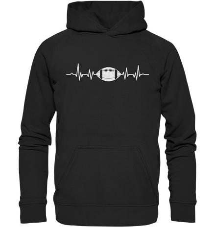 Football Heartbeat - Basic Unisex Hoodie