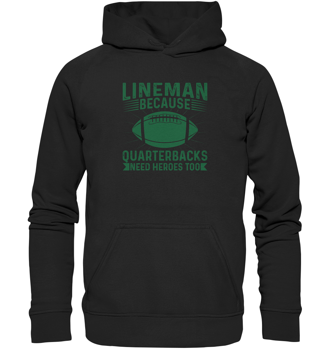 Lineman Heroes Green - Basic Unisex Hoodie