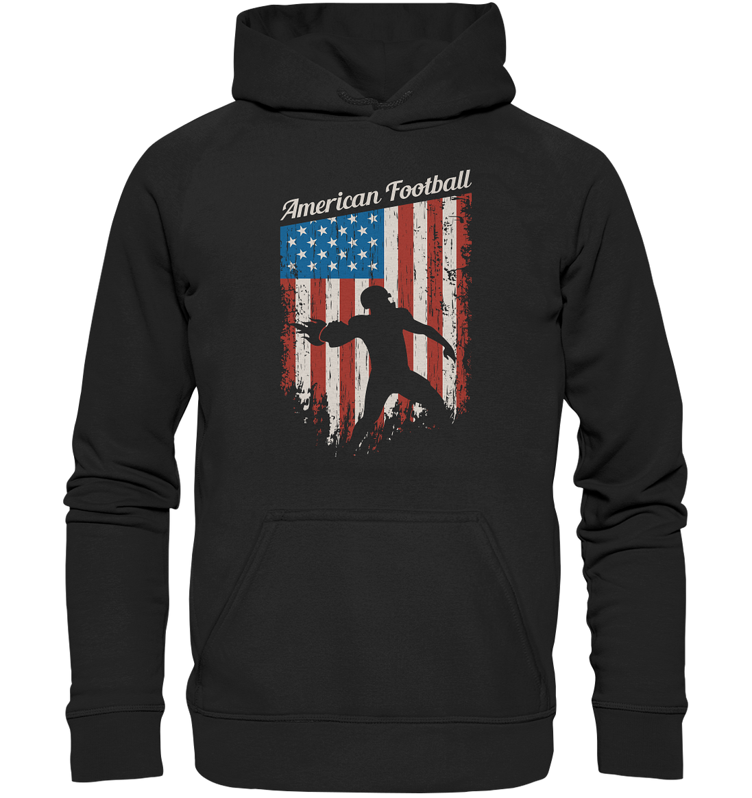 American Football Banner - Basic Unisex Hoodie