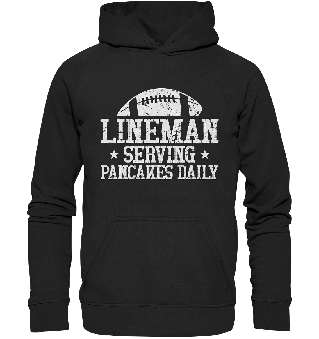 Lineman Serving Pancakes - Basic Unisex Hoodie