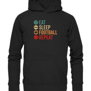 Eat Sleep Football Repeat - Basic Unisex Hoodie