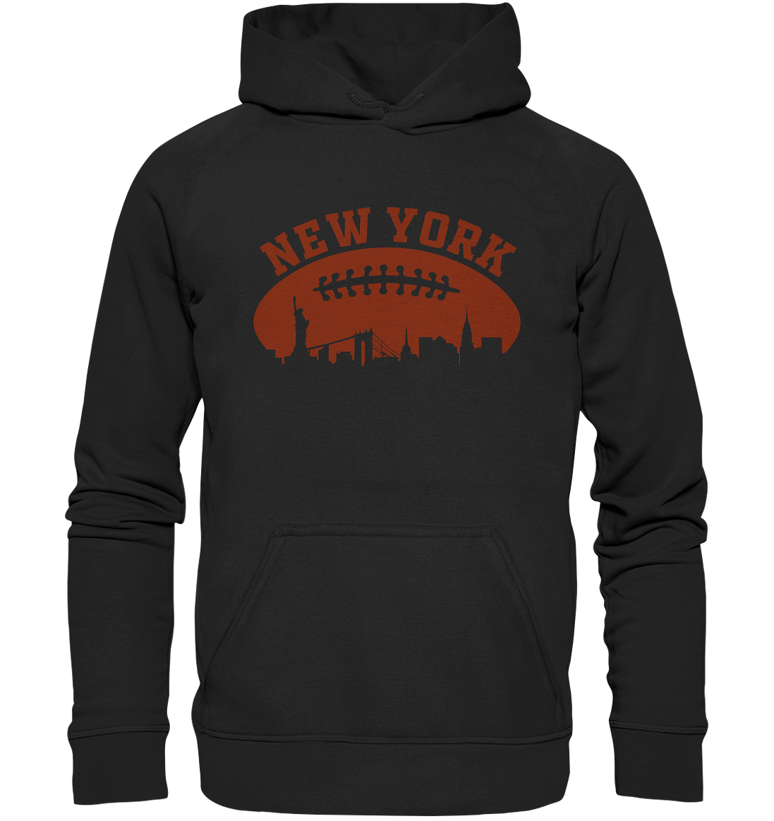 New York Football Silhoutte  - Basic Unisex Hoodie