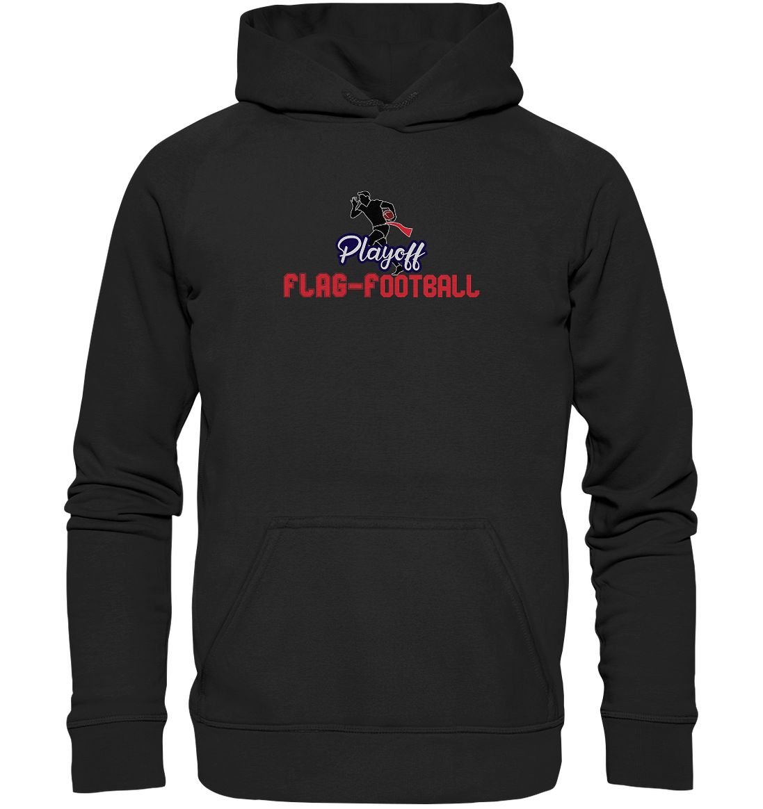 Playoff Flag Football  Men red - Basic Unisex Hoodie