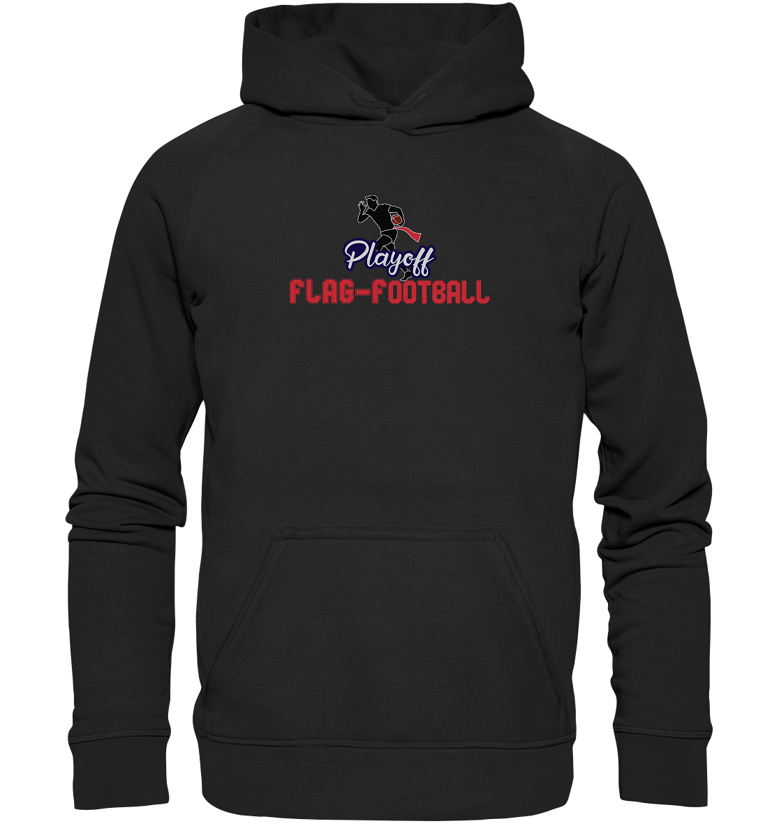 Playoff Flag Football  Men red - Basic Unisex Hoodie