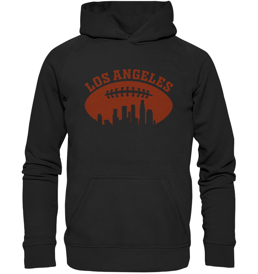 Los Angeles Football Silhouette - Basic Unisex Hoodie
