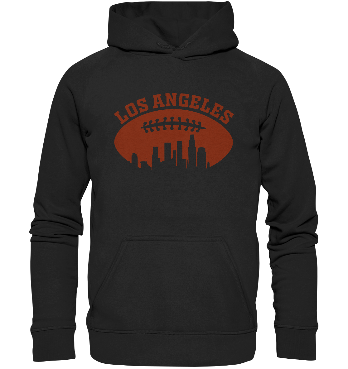 Los Angeles Football Silhouette - Basic Unisex Hoodie