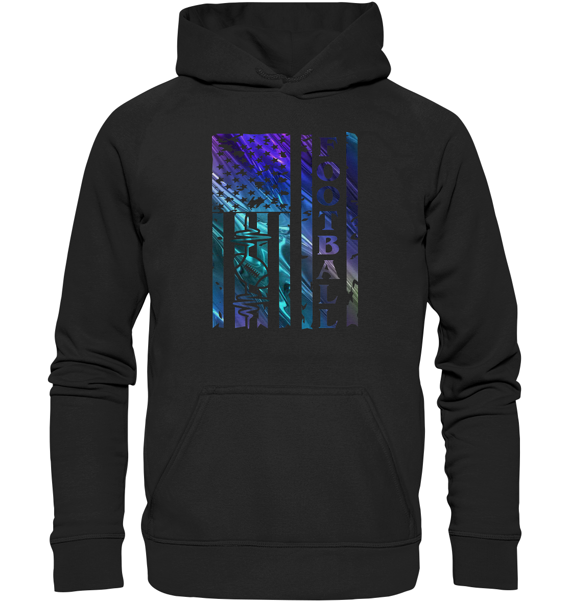 USA Football Flag - Basic Unisex Hoodie