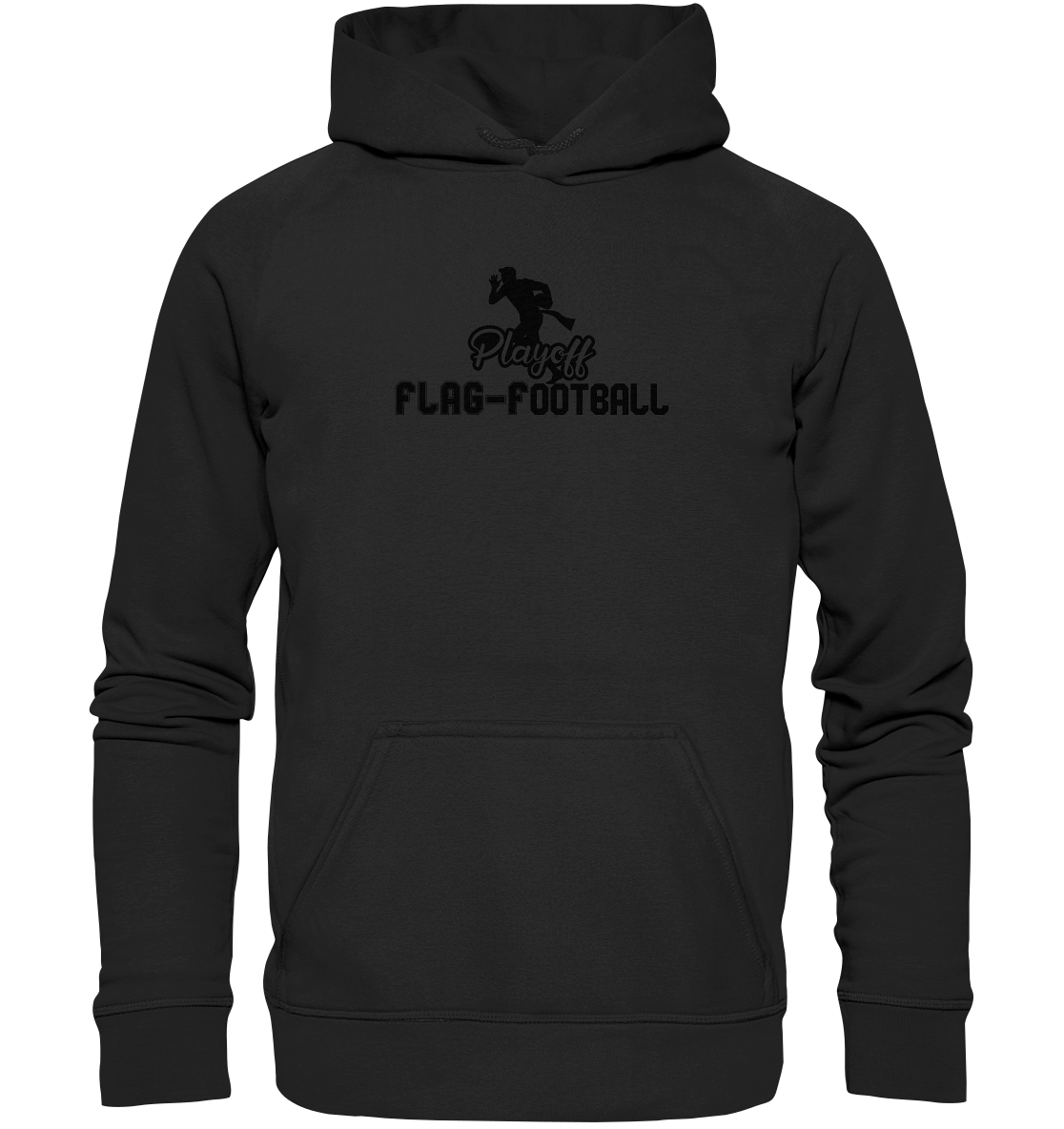 Playoff Flag Football  Men black - Basic Unisex Hoodie