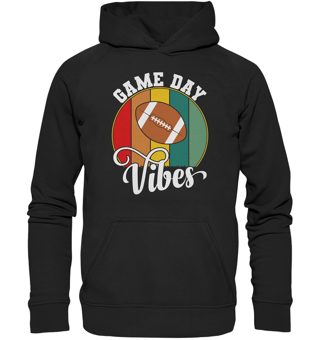 Game Day Vibes White - Basic Unisex Hoodie